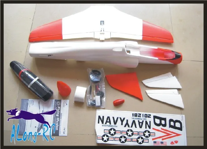 white kit Горячая 70(64 мм) EDF 4 канальный самолет T45 t-45 Красная стрела EPO реактивный самолет RC модель самолета хобби комплект или 3S 64 EDF PNP - Цвет: white kit