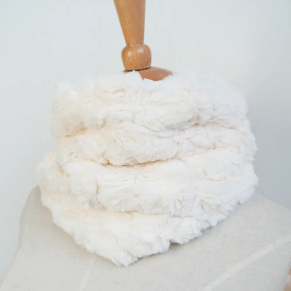 2020 Осень Зима Новый женский зимний теплый шарф с кольцом для шеи меховой Зимний