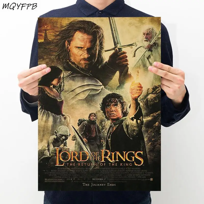 

Classic Kraft Movie Paper Poster Wall Sticker Decorative Painting Household Products 50.5x3cm