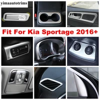 head lamp pillar a rear water cup holder air ac panel cover trim accessories for kia sportage 2016 2020 abs interior kit