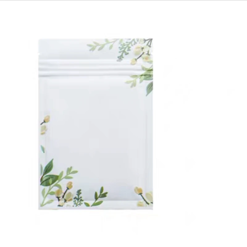 Матовые белые маленькие пакеты на молнии открывающиеся сверху герметичные