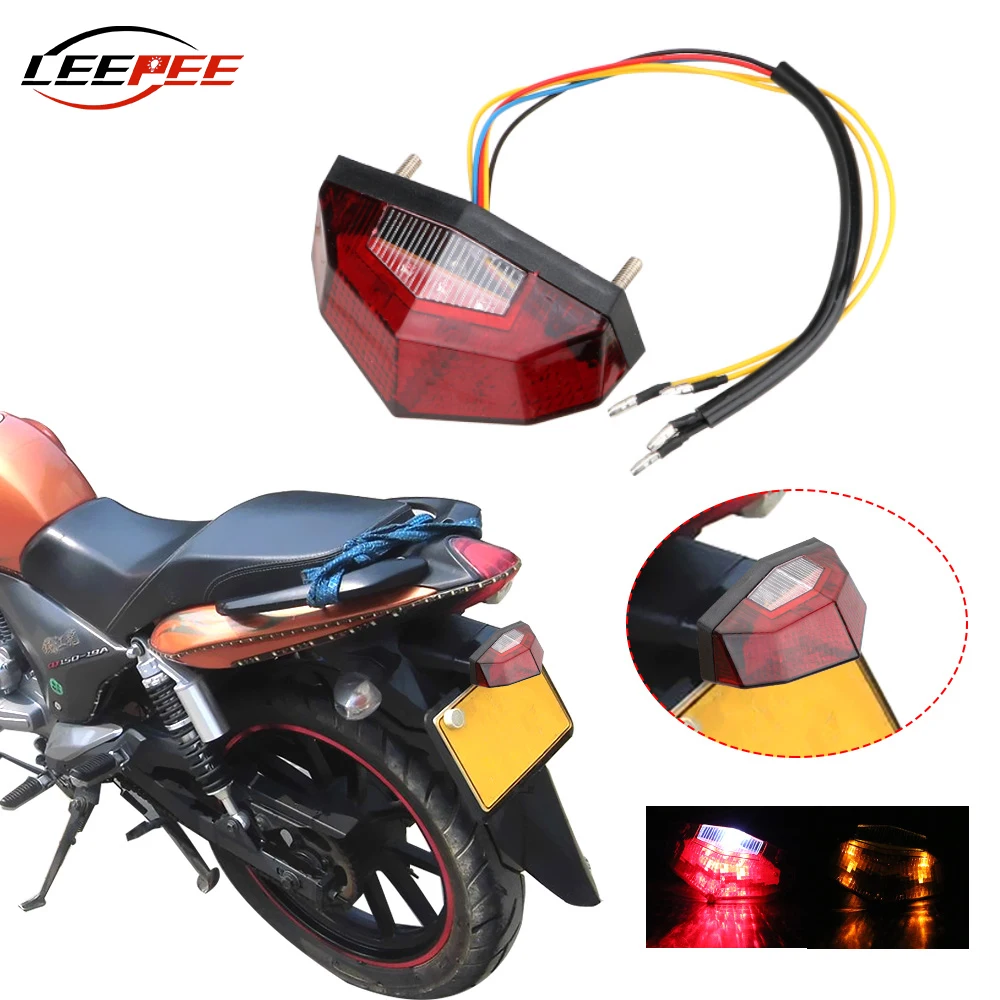 11 светодиодов DC 12 В 3 Вт светильник для мотоциклов аксессуары стоп s Сигналы