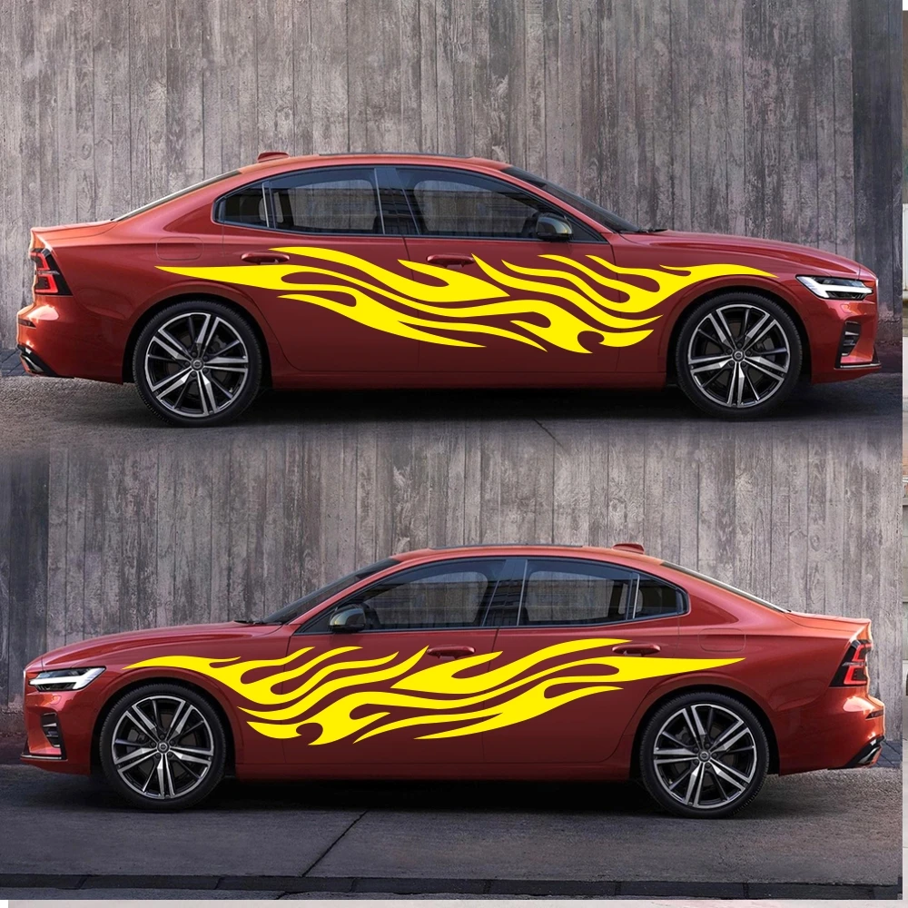 

2PCS Car Side Stickers For Audi BMW Ford Volkswagen Toyota Renault Peugeot Mercedes Honda Mini Auto Vinyl Film Car Accessories