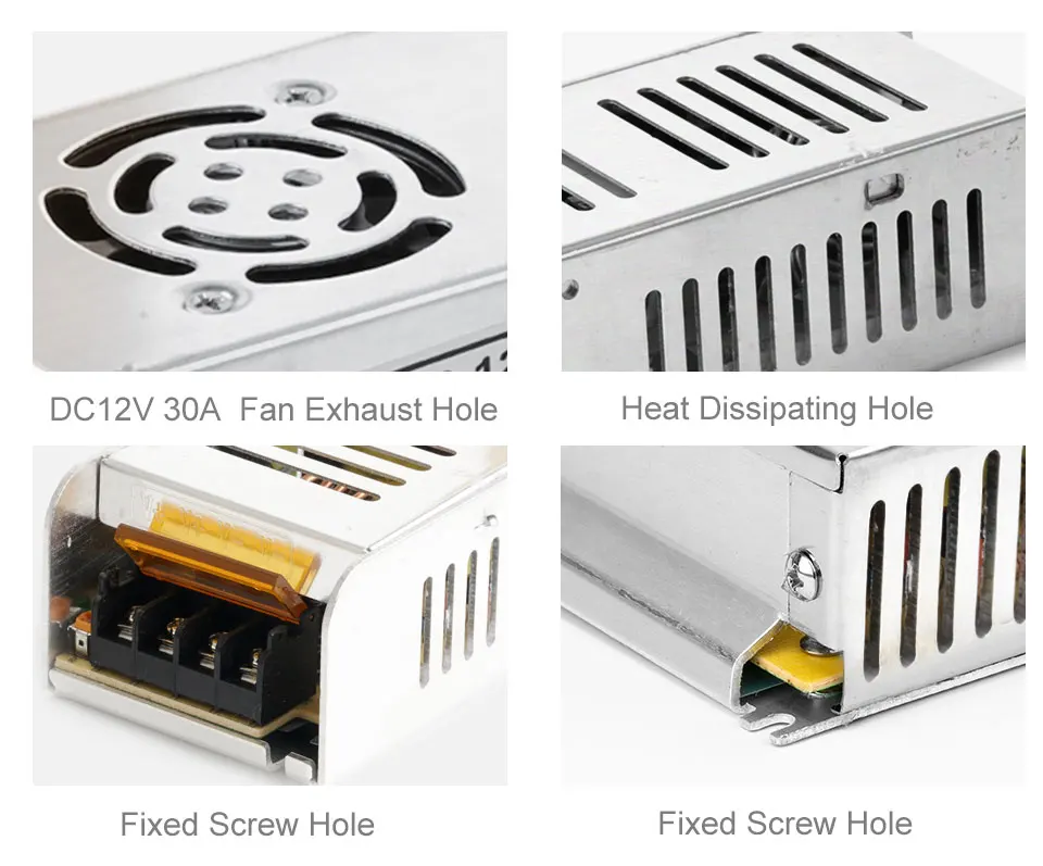 12V Питание 5A/10A/12.5A/15A/16.5A/20A/30A переключатель светодиодный трансформатор переменного тока 110 V-220 V светодиодный драйвер адаптер трансформаторы