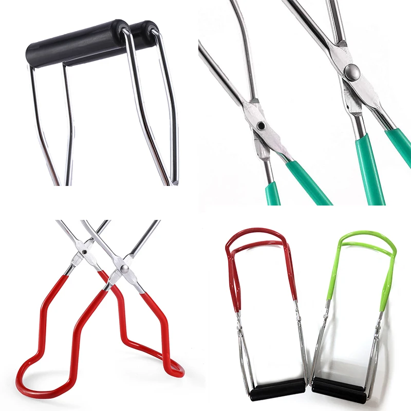Canning Jar Lifter with Rubber Grips Long Handle Tongs Stainless Steel Cans Gripper Clamp Canned Clip for Kitche | Дом и сад