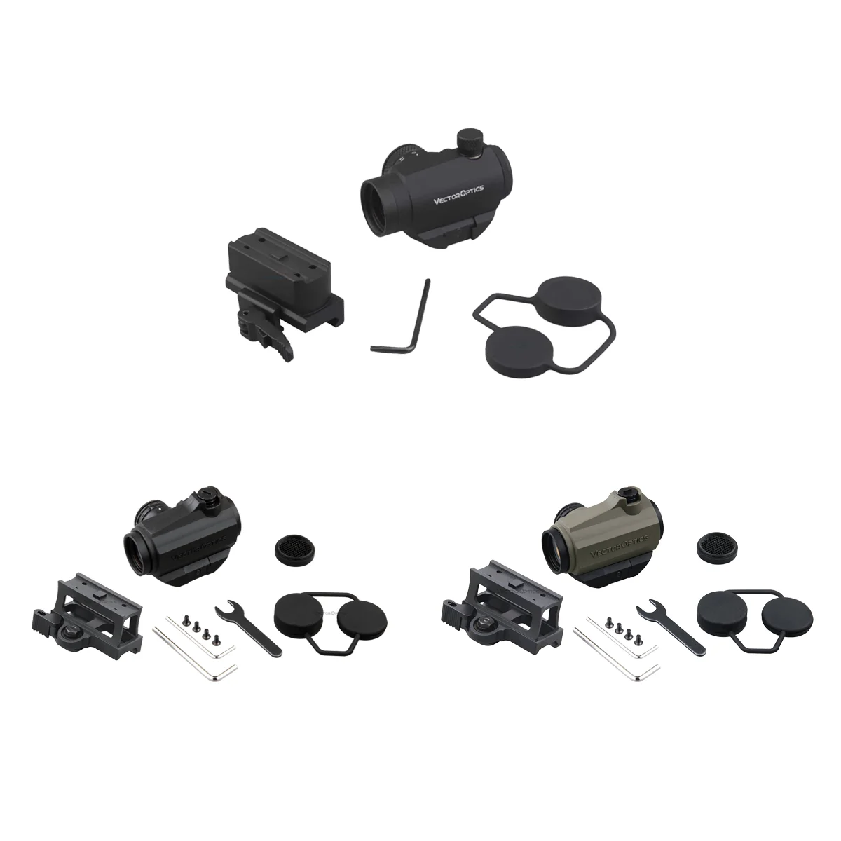 Vector Optics 1x22 Red Dot Sight 3MOA с 11 уровнями яркости Рефлекторный коллиматорный прицел Scope