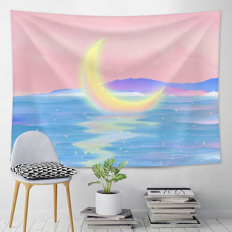 Гобелен для девичьей стены тканевый настенный художественный ковер