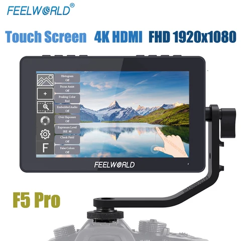 Монитор для камеры FEELWORLD F5 Pro, 5,5 дюйма, IPS FHD 1920x1080, 4K, HDMI