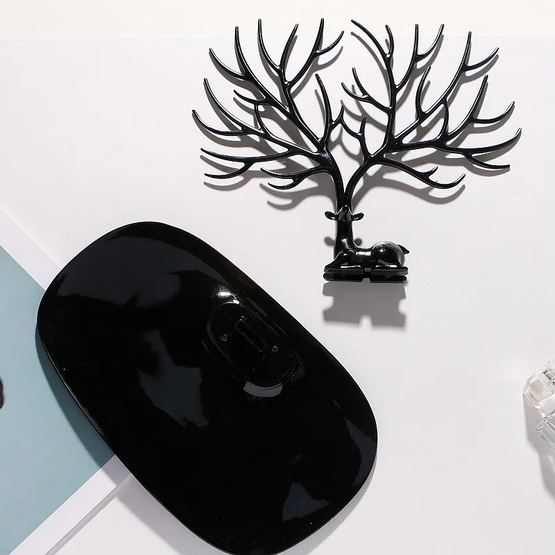 

Black White Pink Rose Red Deer Earrings Necklace Ring Pendant Bracelet Jewelry Cases&Display Stand Tray Tree Storage jewelry