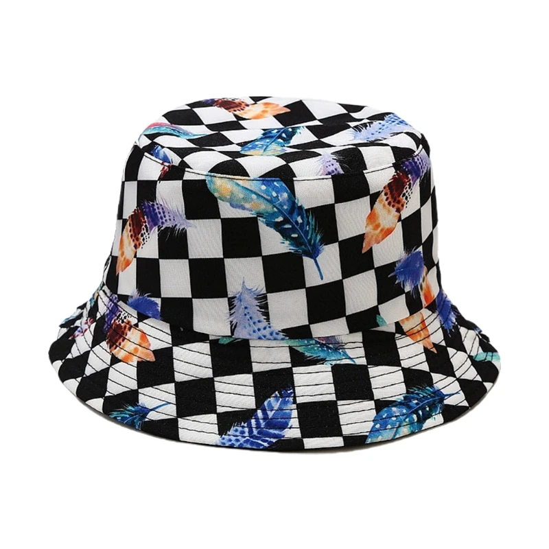 

Reversible Double Sided Bucket Hat Strawberry Foldable Sunscreen Fisherman Cap
