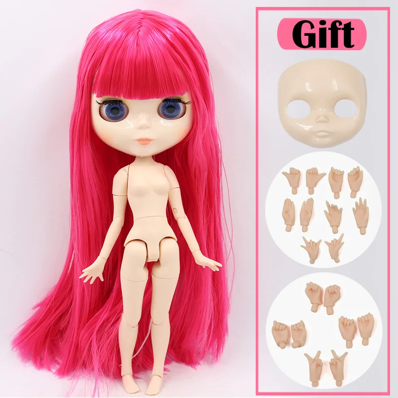 doll hand ab face ICY Blyth Кукла № 1 глянцевое лицо белая кожа сустава тела 1/6 BJD Специальная цена 1/4 BJD, Pullip, Jerryberry, Licca игрушка подарок - Цвет: doll hand ab face