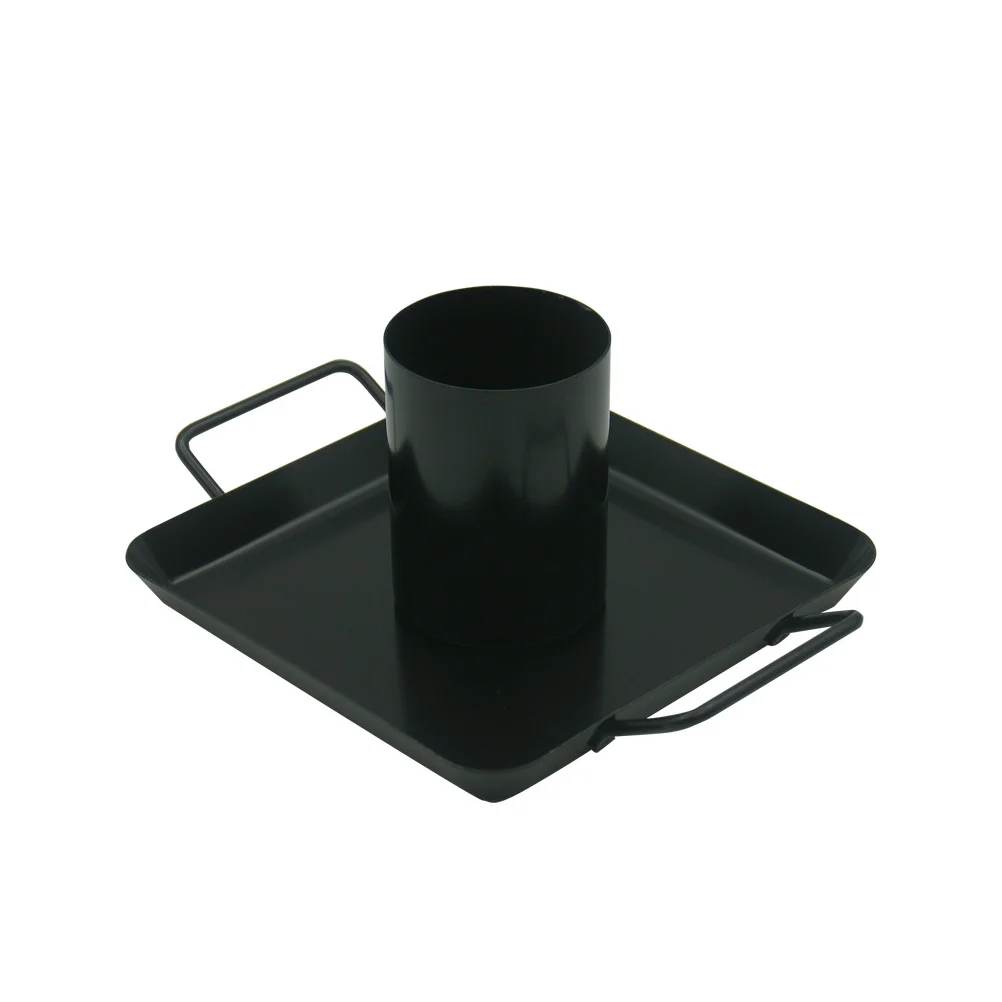 

1Pc Multi-functional Stainless Steel Barbecue Chicken Rack Chicken Plate (Black)