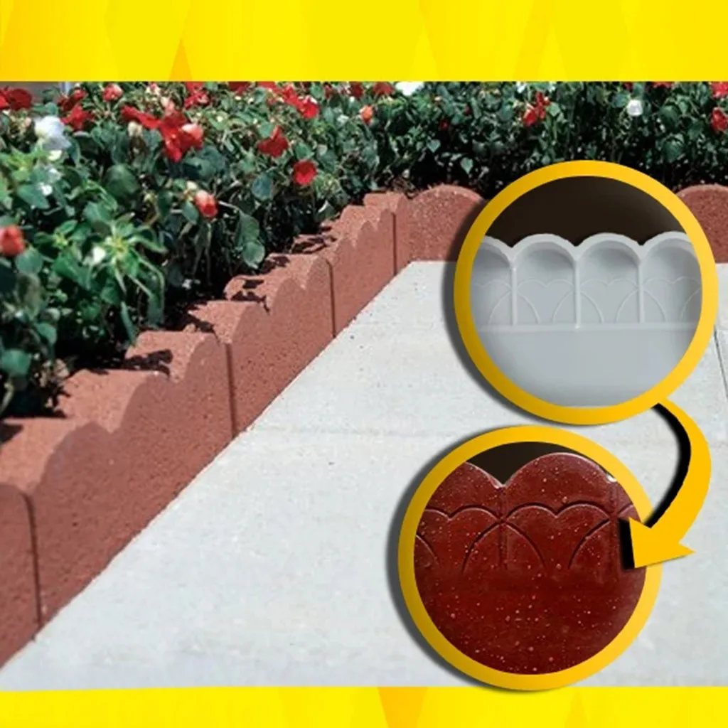 Форма для кирпичной кромки форма садового ограждения декорирования цветочного