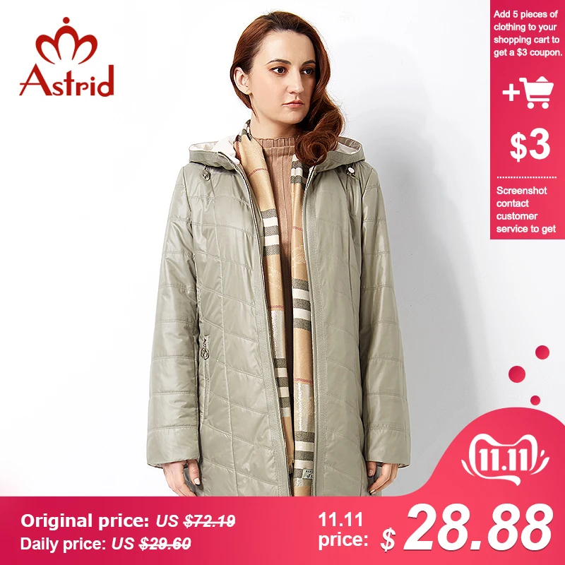Astrid 2019 зимняя женская куртка большого размера профессиональная брендовая