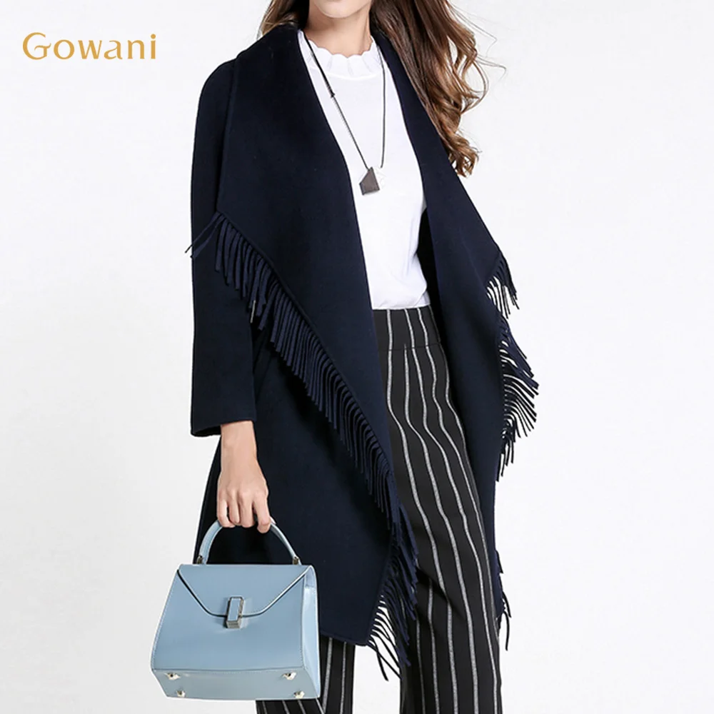 

Женская шерстяная накидка с отложным воротником, в винтажном стиле