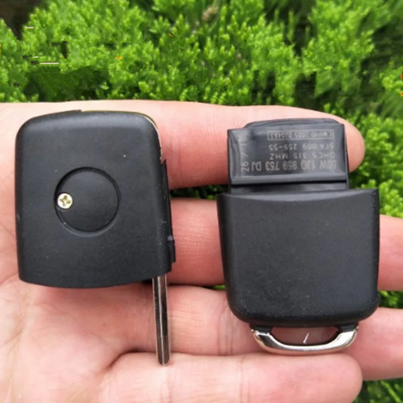 Складной ключ DAKATU для VW Volkswagen Golf Passat Polo Touran Bora 2/3 кнопки пульт дистанционного
