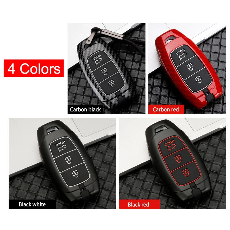 Чехол из цинкового сплава + силиконовый чехол для ключей от машины Hyundai Palisade HB20 Santa