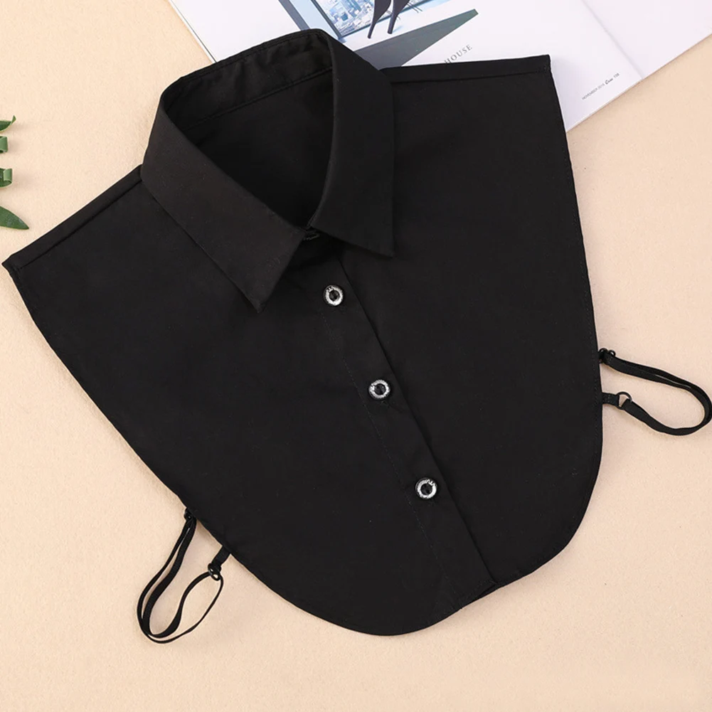 

Easy Wear Daily Cotton Polyester Women Fake Collar Dating Multifunction Half Shirts Adjustable Detachable Comfortable Soft