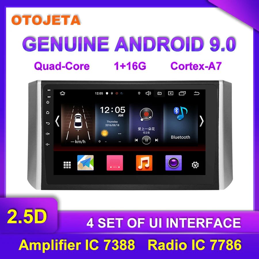Прямая с фабрики OTOJETA Android 9,0 Автомобильный мультимедийный радио для Mitsubishi XPANDER gps навигация по Bluetooth магнитофон
