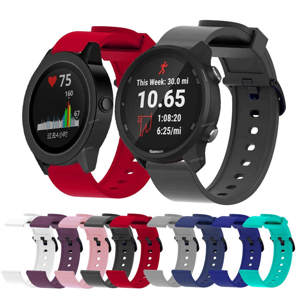 

Ремешок силиконовый для смарт-часов Garmin шнур/шнур SQ, браслет для Garmin Vivoactive 3/Forerunner 245 645 158 55, браслет