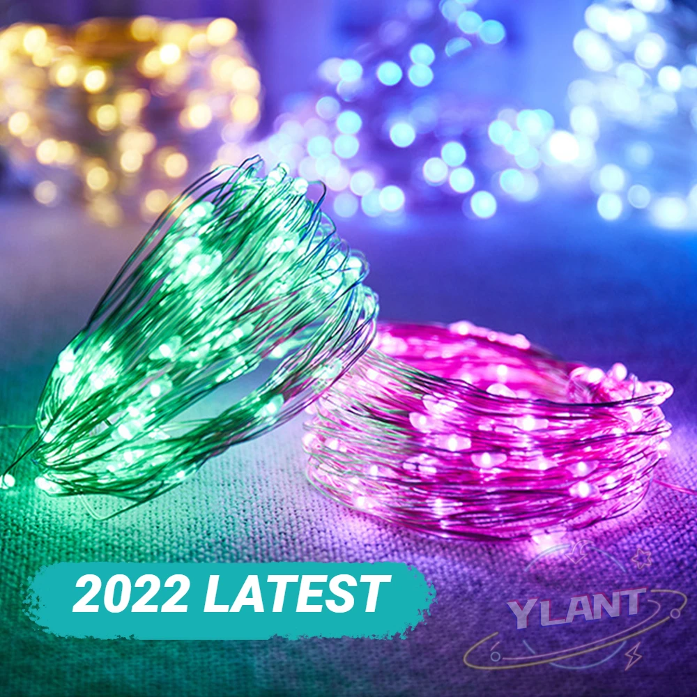 

Battery Box Copper Silver Wire String Lights Waterproof Fairy Lamp Garden Garland Starry Christmas Gift Box Decoration Flashing