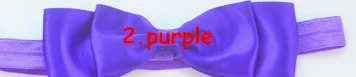 2 Factory direct children's hair band Princess double red bow hair rope baby headband full moon - Color: 2