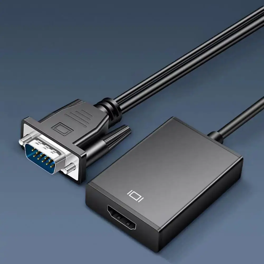 

Converter Adapter Wear-resistant Plug and Play Aluminum Alloy VGA Full HD Adapter for Computer