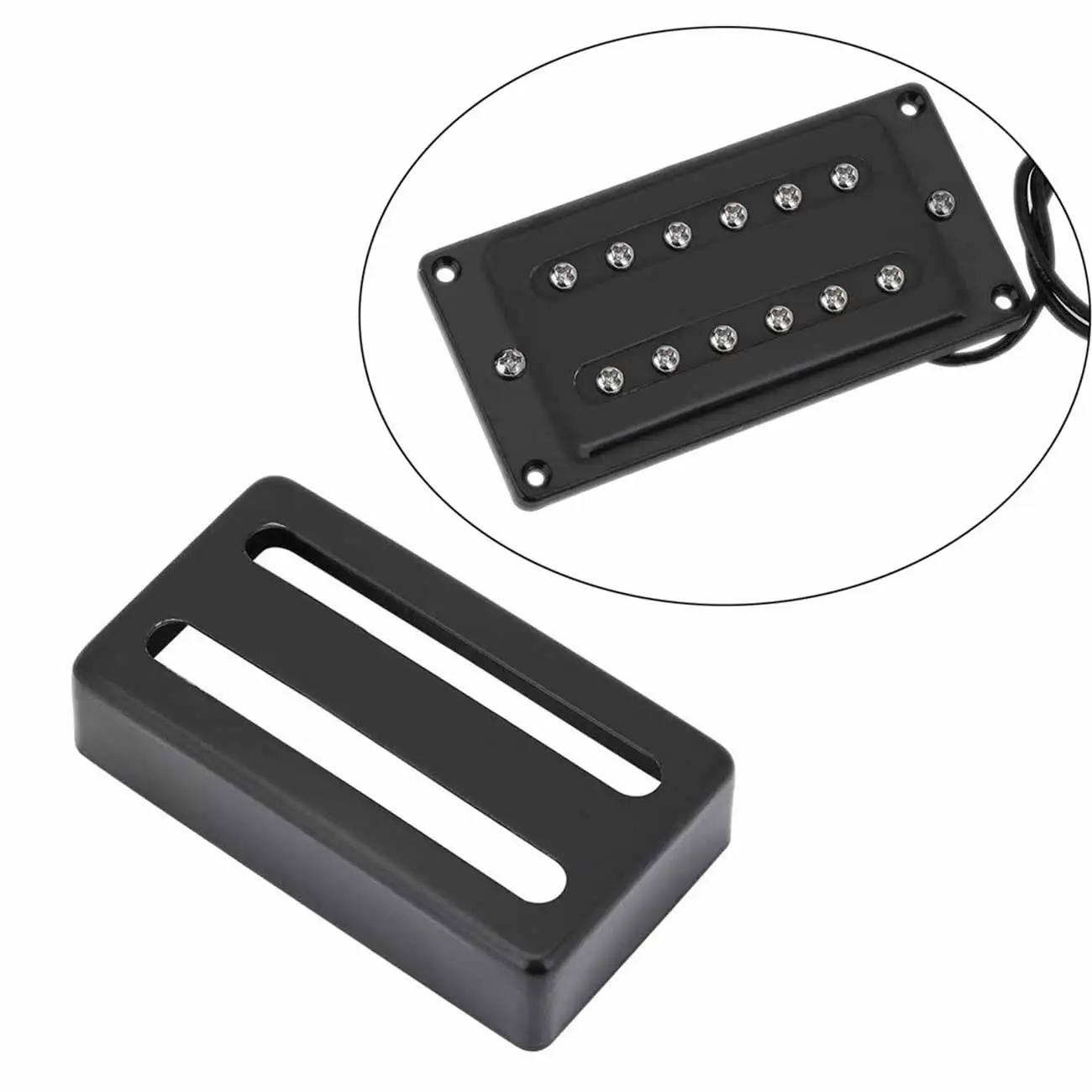 2pcs elektrische gitarre humbucker pickup abdeckung nickel doppel spule geschlossen pickup abdeckung pickup shell free global shipping