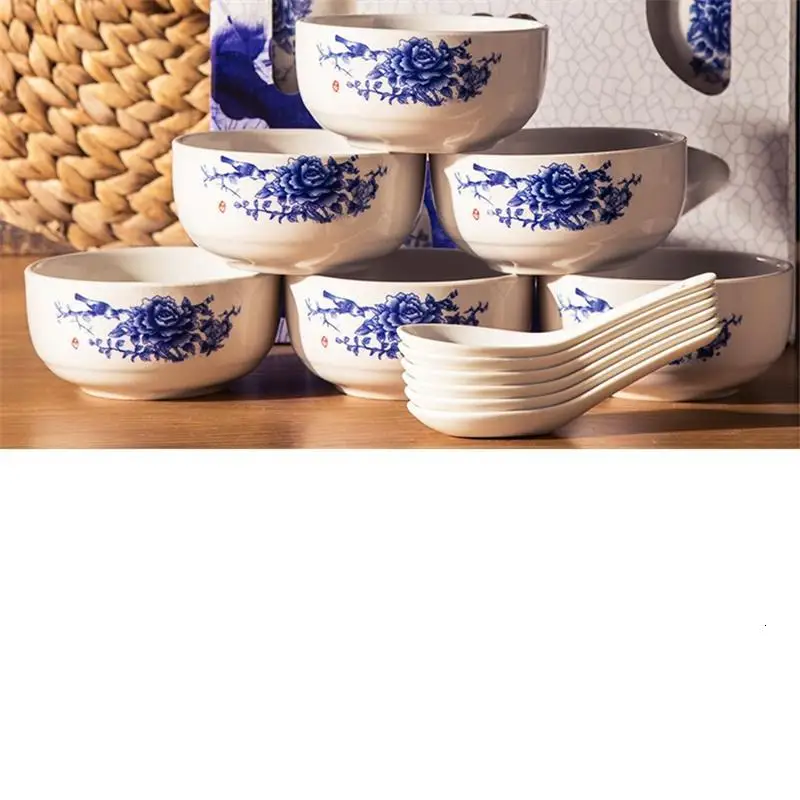 

Ramen Tigela Porcelain Plate Noodles Food Container Flatware Miska Ceramica Dinnerware Kitchen Dining Bar Soup Ceramic Bowl