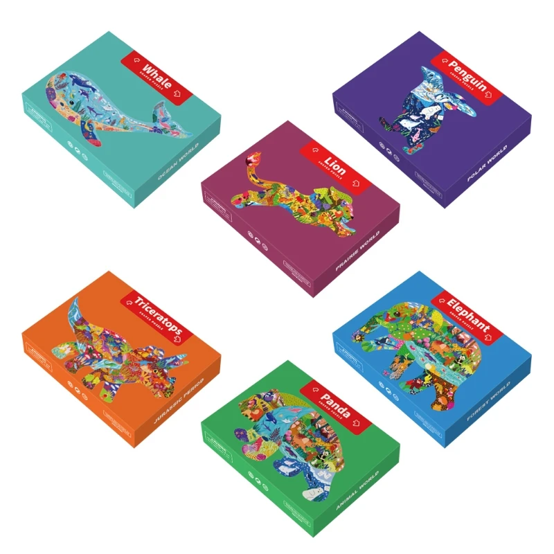 

P15C бумажная доска в форме животного головоломка для обучения Tangram для ребенка раннее образование