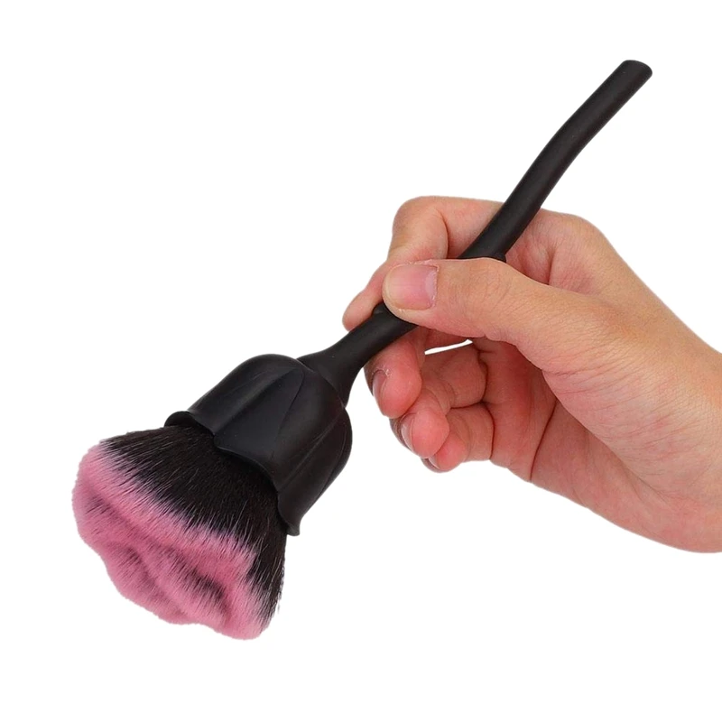 

Nail Dust Brush Pink Rose Brush Nail Art Cleaning Brush Blush Powder Brush
