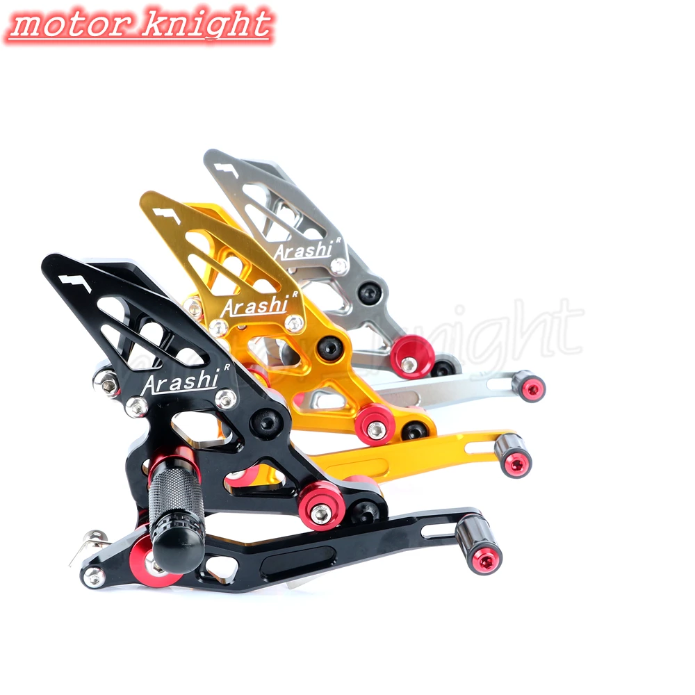 Мотоцикл Запчасти для fz07 FZ 07 CNC регулируемый задний Набор Rearsets Подножка MT MT07 2014 2015