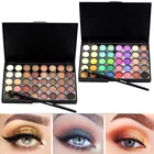 Popfeel 40 цветов Тени для век легко носить профессиональный макияж глаз матовые мерцающие матовые тени для век, хайлайтер инструменты для косметики