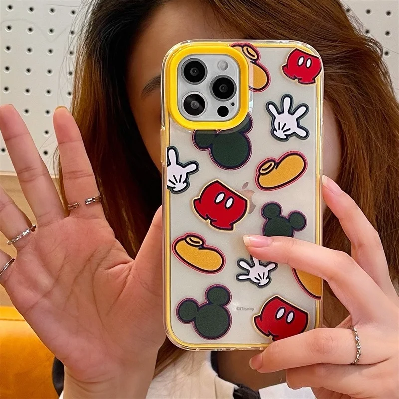 

Disney cartoon Mickey Case for iPhone 12 13 11 Pro X XS Max XR 7 8 Plus Silicon Soft Back Cover