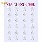 Новая звезда серебряного цвета серьги комплект ювелирных изделий из нержавеющей стали, серьги-гвоздики в виде капель с кристаллами в форме для девочек подарок для пар, Винные Бокалы Для минималистичные Женские аксессуары для ювелирных изделий