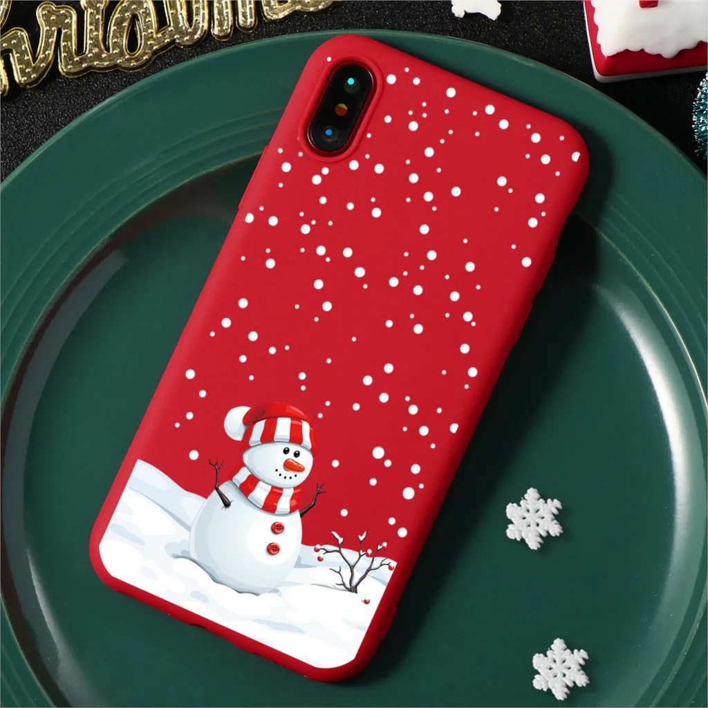 Merry Christmas, Матовые чехлы для телефонов, чехол для iPhone X, 7, 8 Plus, 6, 6 S, 5, 5S, SE, XS Max, XR, Мягкая силиконовая задняя крышка из ТПУ, новогодний чехол - Цвет: sdxrsg