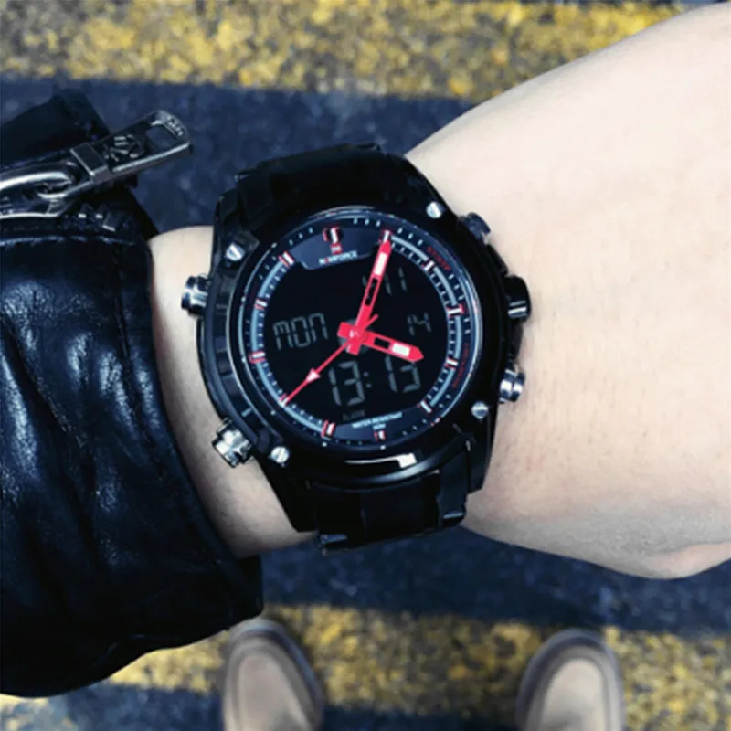 

NAVIFORCE Business Men Black Watches Military Luxury Quartz Man Watch Waterproof Wristwatches Male Date clock Relogio Masculino