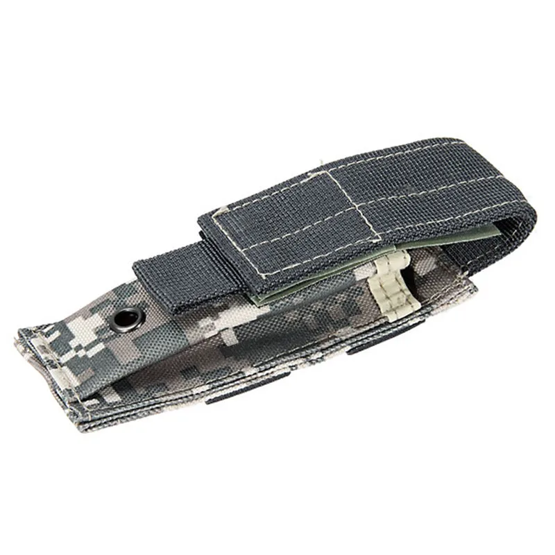 ACU Camouflage Многофункциональный практичный Тактический нейлоновый фонарик кобура складной нож подсумок Охота Кемпинг Спорт на открытом воздухе - Цвет: ACU Camouflage