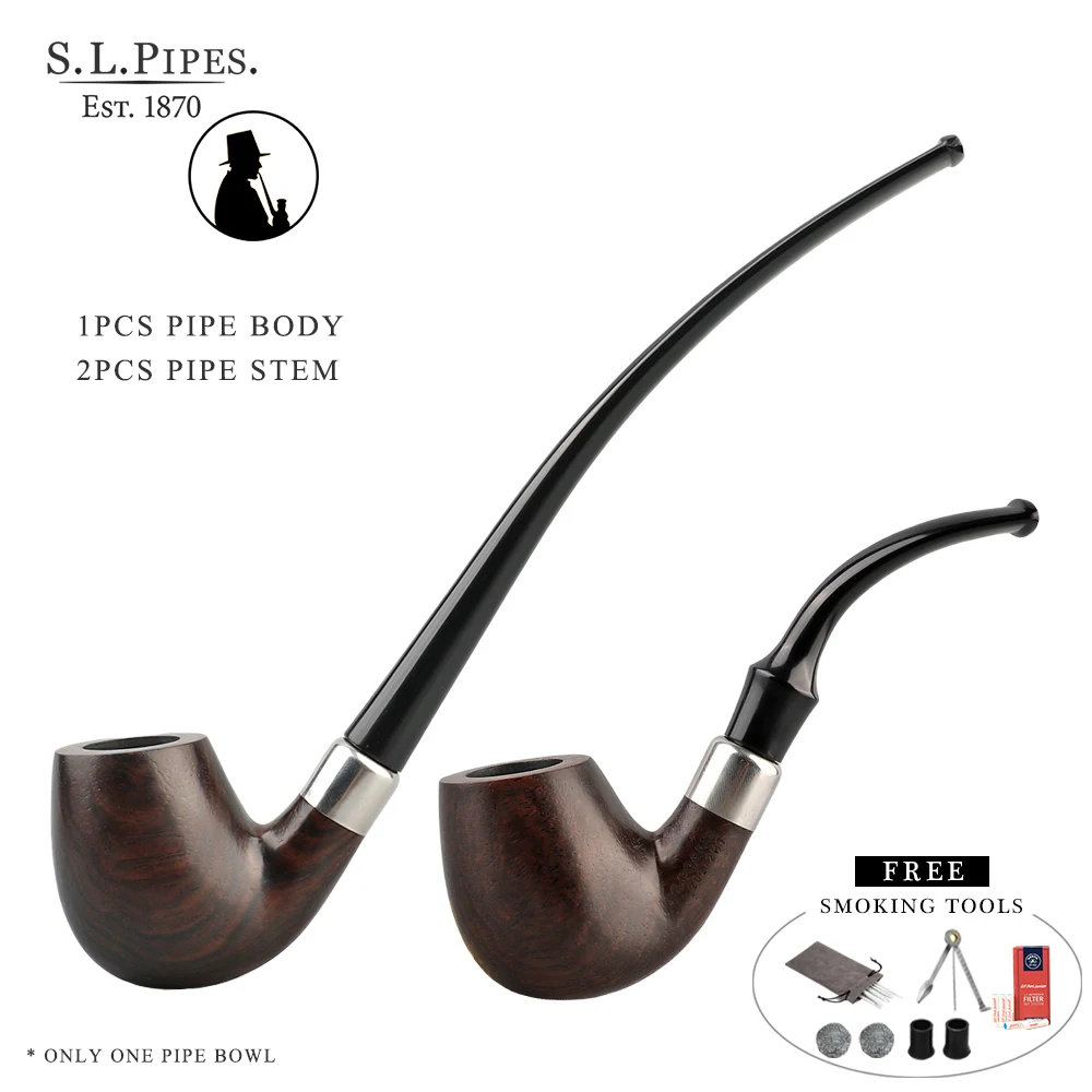 

Курительная трубка 2 в 1, деревянная трубка для курения табака с 2 разнообразными стилями, деревянная трубка с фильтром 9 мм 10 для курения