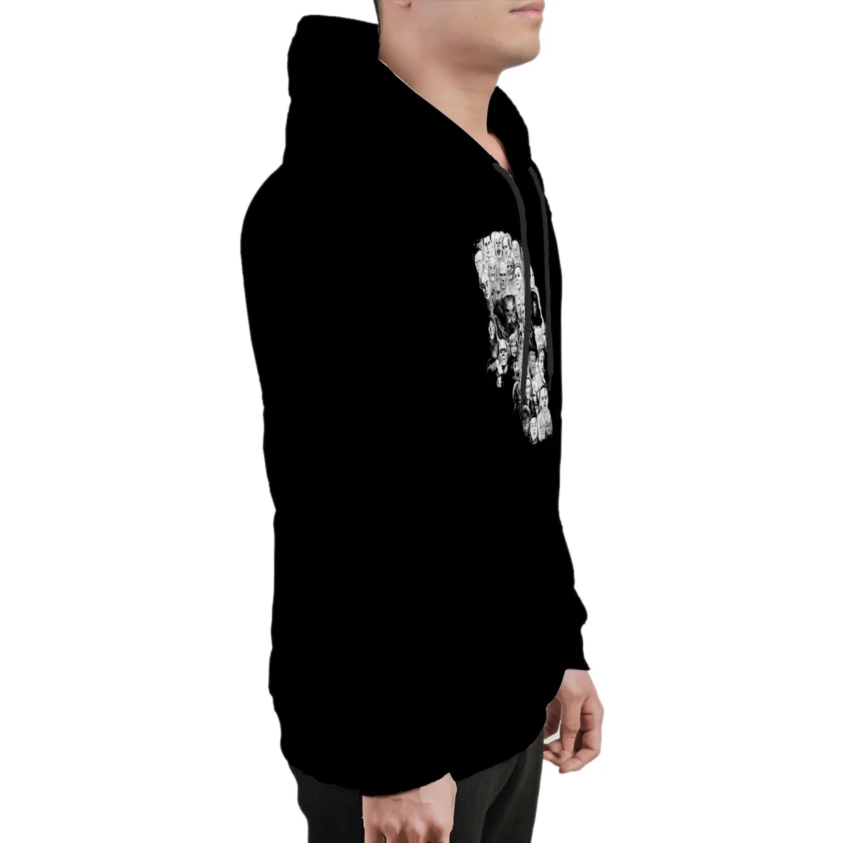 

Men's Hoodie Horror Skull Bones Line Art Horror SkullEssentials Fashion Kawaii Oversized Hip-Hop Mens Clothes 37845