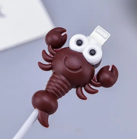 50 шт. Бабочка Насекомое пчела Краб намотка кабеля USB телефон зарядное устройство защита данных крышка мини провода протектор Аксессуары для телефонов