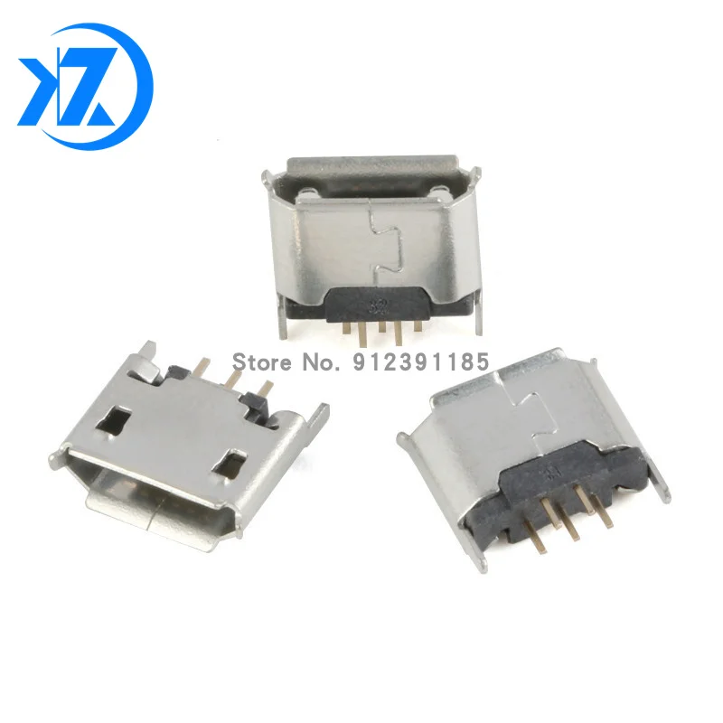 

20 шт. вертикальный MICRO mini USB 5pin гнездовой разъем 180 градусов 5P Прямой разъем USB
