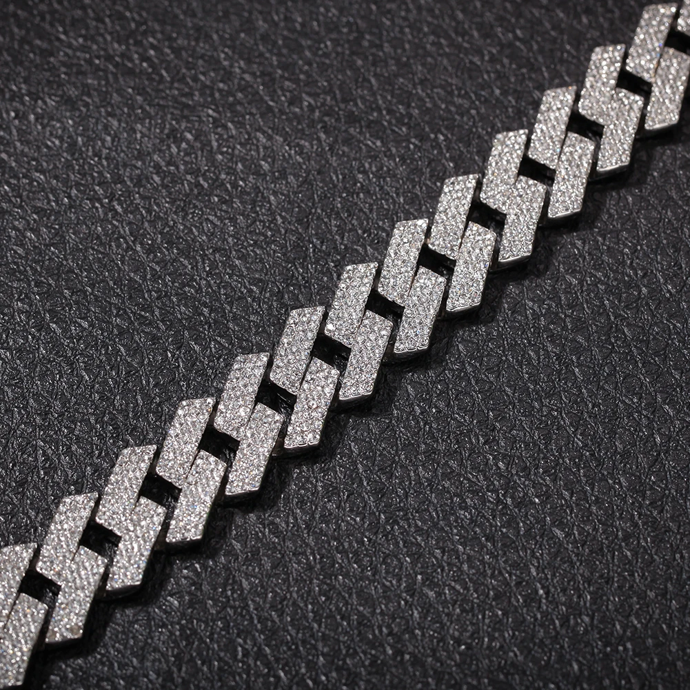 Браслет UWIN мужской с кубинскими звеньями Майами Ювелирное Украшение в стиле