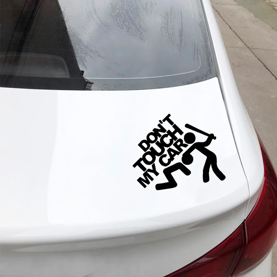 Забавные виниловые наклейки на двери автомобиля не трогай меня аксессуары для