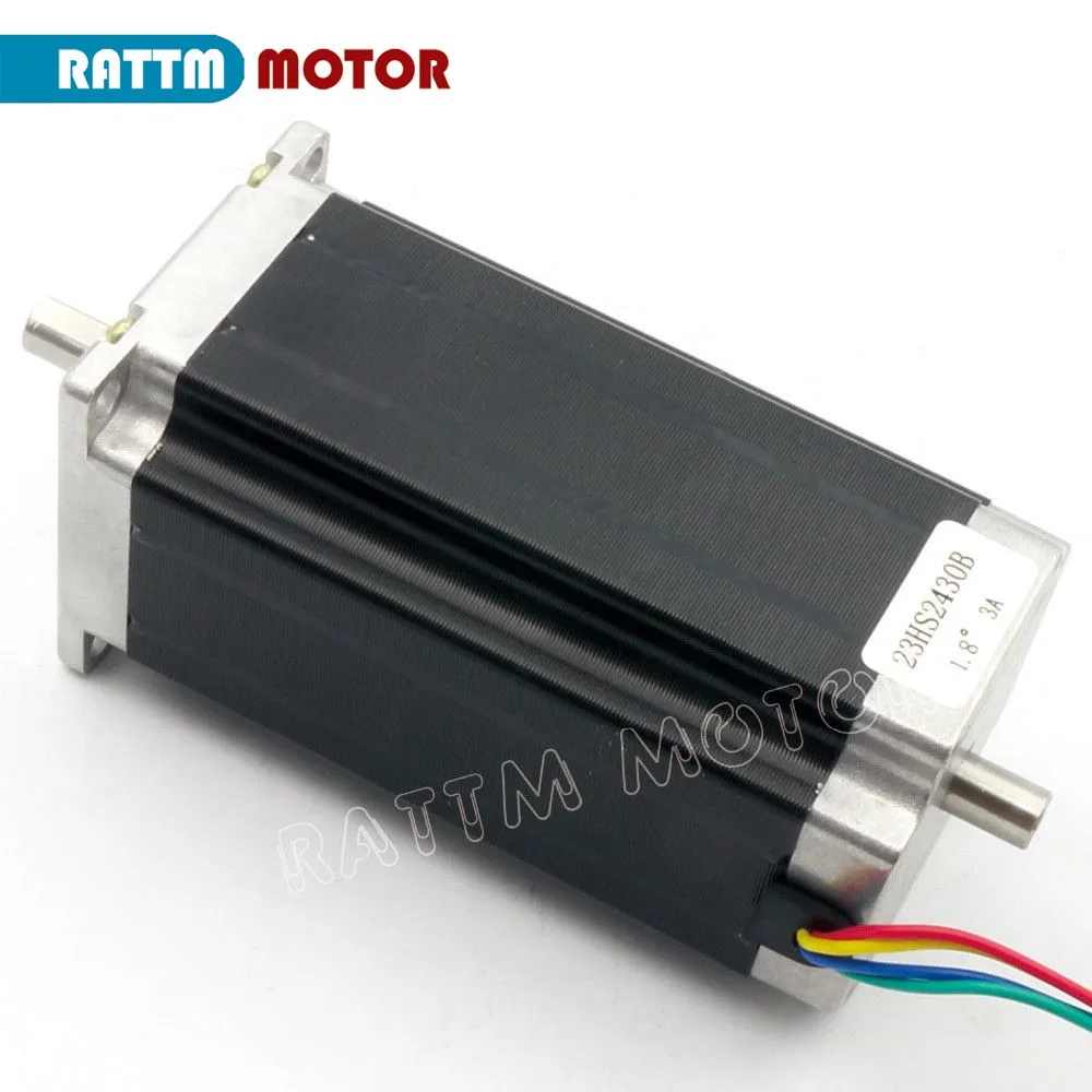 [ЕС Free VAT】 3-осевой USB-драйвер Nema 23 шаговый двигатель с двумя валами 425oz-in 3A и
