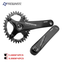 prowheel mtb crankset square crank arms for bicycle mountain bike connecting rods system 170 175 bcd crown 104 3032343638t