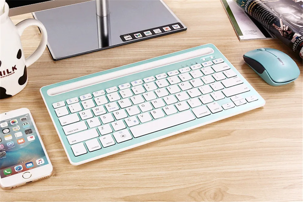 Портативная Беспроводная Bluetooth клавиатура мини планшет клавиатура для iPad 2/3/4 Air 1 2 Новинка Pro 9,7 дюймов Mini 1 2 3 4 5 подставка