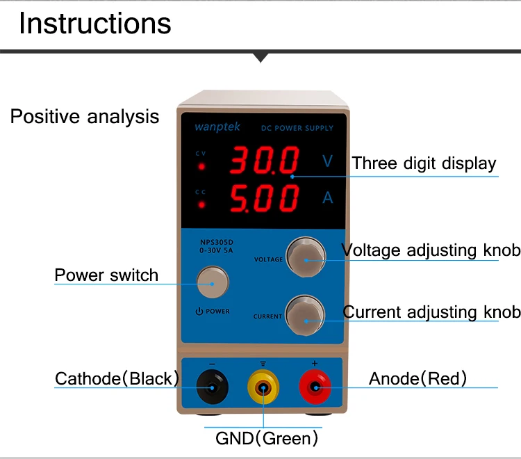 Горячая Распродажа мини регуляторы напряжения NPS305D переключение Регулируемый 30