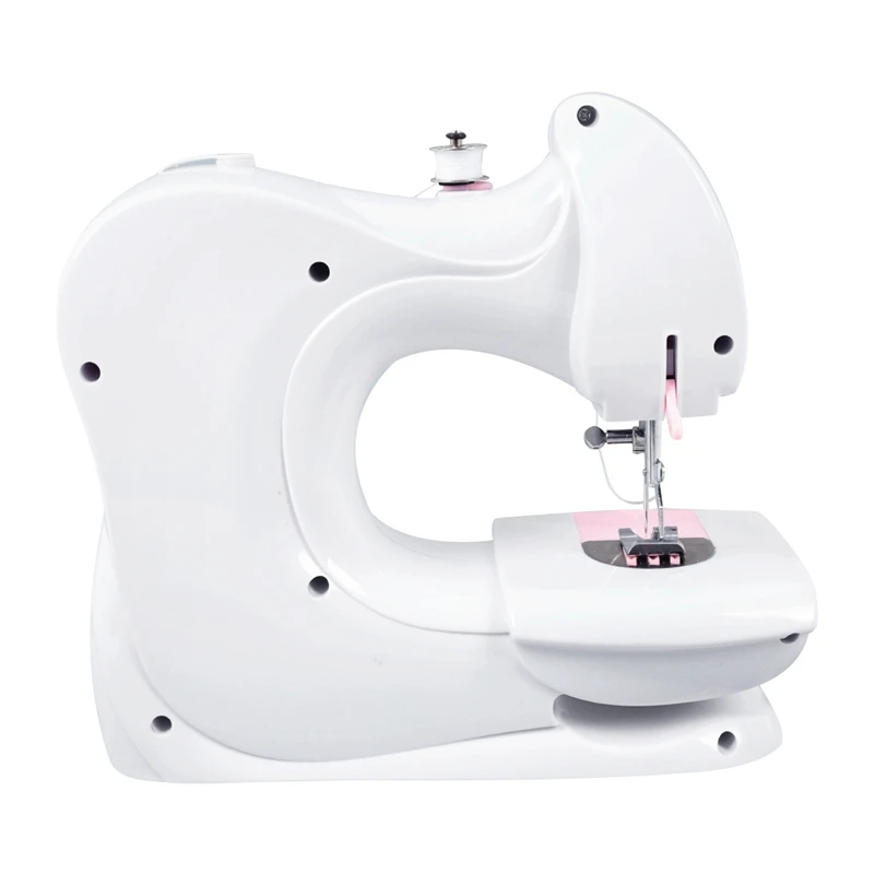 Бытовая мини электрическая швейная машина с Catcher настольная двухигольная ручная
