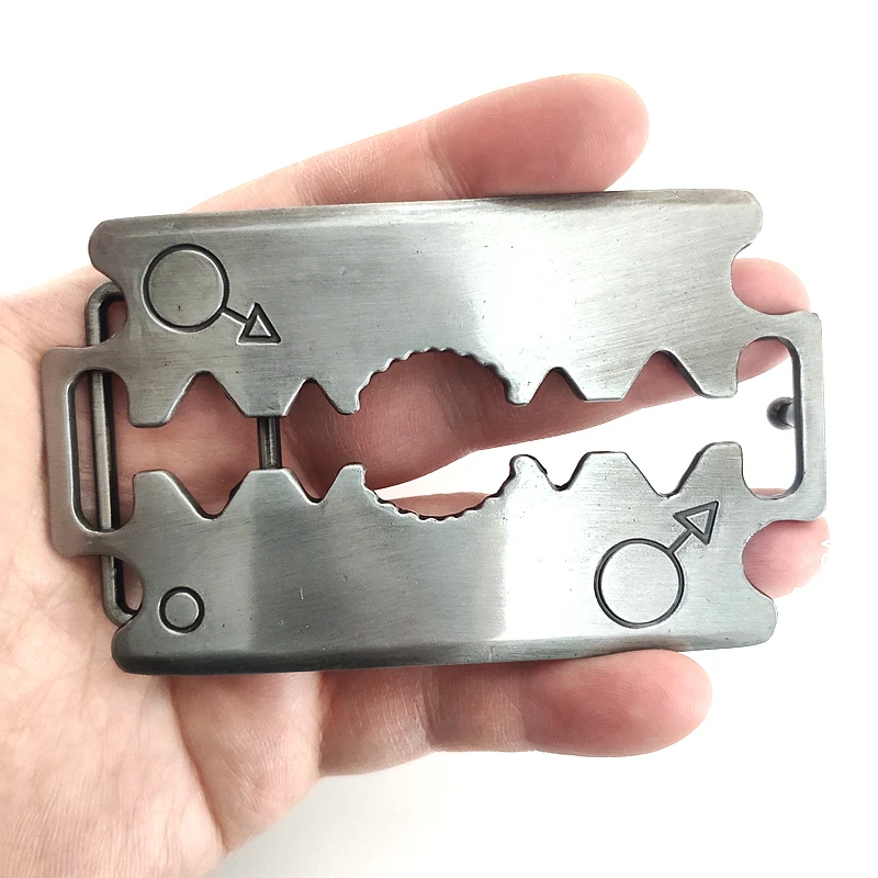 Классическая металлическая пряжка для ремня сделай сам модель бритвы 3D